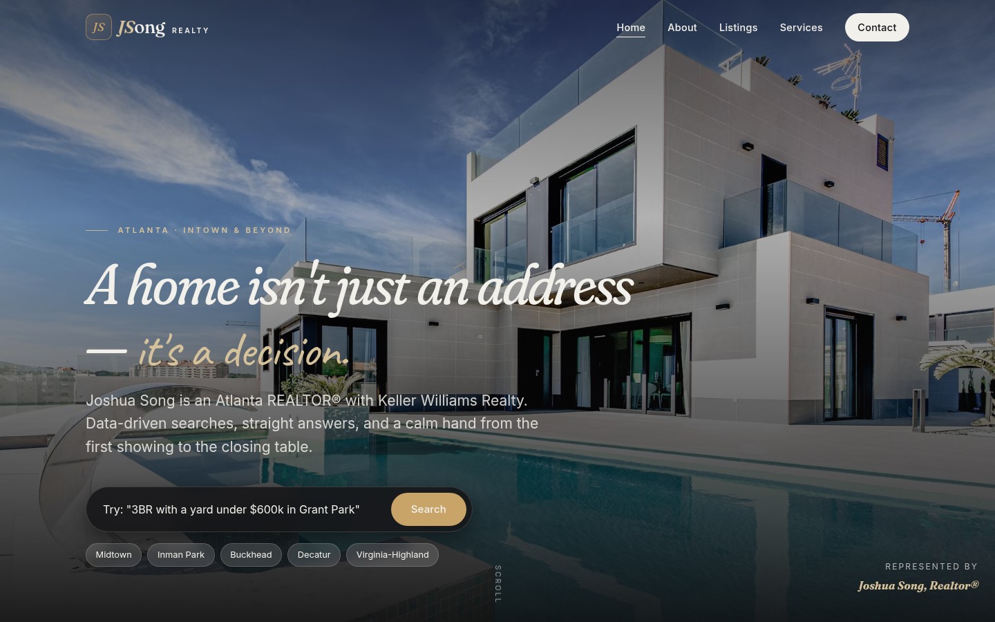 JSong Realty — Agent Brand Site